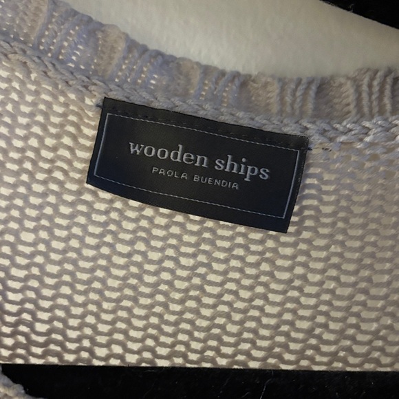 Wooden Ships LOVE Graphic Sweater - Gray and Red - Picture 2 of 4